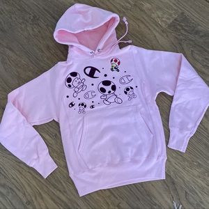 Champion x Super Mario Bros Toad Hoodie
